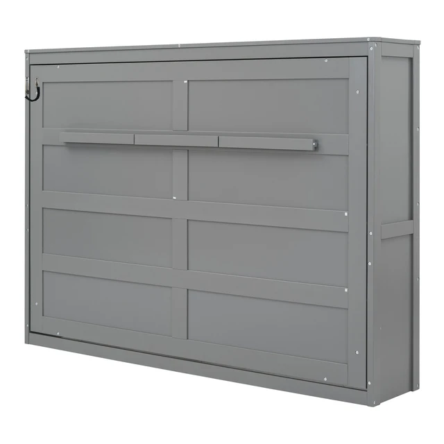 Alt view image 7 of 7 - Full Size Murphy Bed Wall Bed,Gray