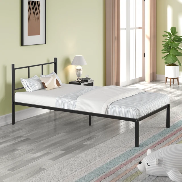 Alt view image 3 of 7 - Triple Bunk Bed with Vent Board/ Sturdy Metal Frame/ Noise-Free Wood Slats/ Separatable into three beds/ No Box Spring Needed