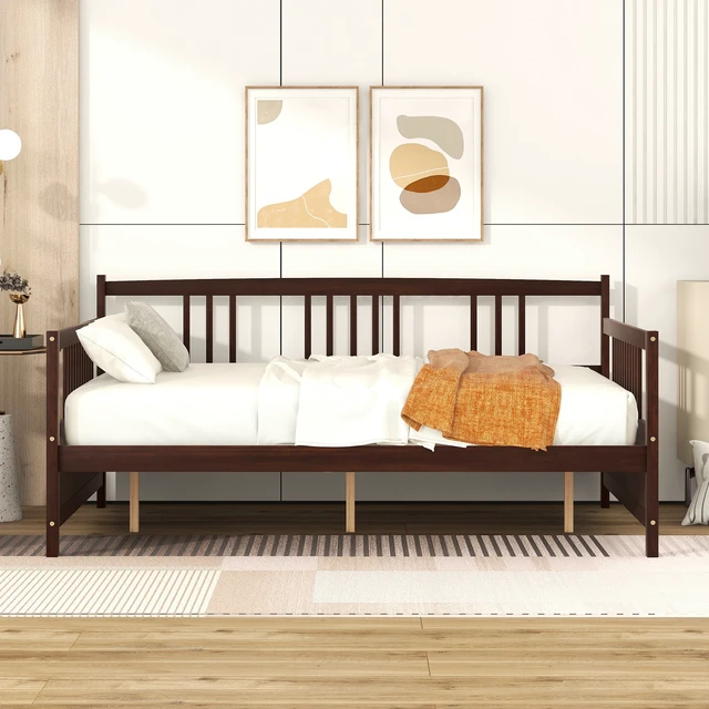 Alt view image 2 of 7 - Full Size Daybed with Support Legs, Espresso