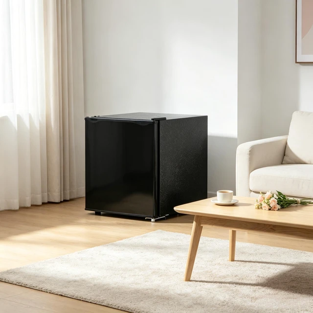 Alt view image 2 of 5 - Space-Saving Refrigerator,Compact Single-Door Mini Fridge,Versatile Mini Cooler