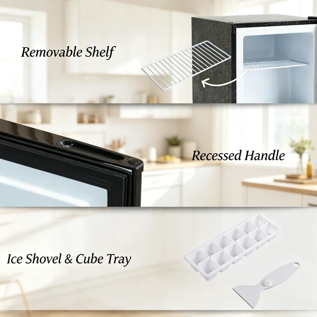 Alt view image 5 of 5 - Space-Saving Refrigerator,Compact Single-Door Mini Fridge,Versatile Mini Cooler