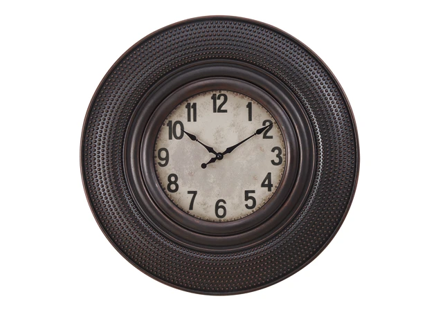 Alt view image 2 of 4 - Clocks, 20" Round, Wall Clock, Antique Brown, Transitional