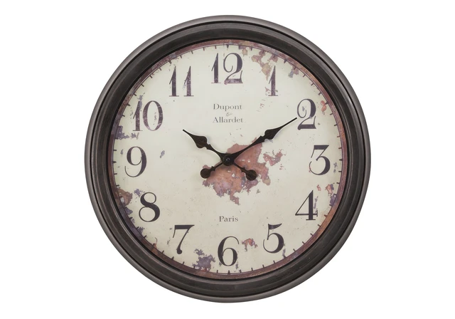 Alt view image 2 of 4 - Clocks, 20" Round, Wall Clock, Brown, Transitional
