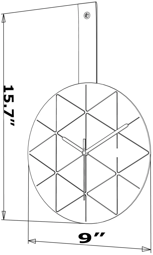 Alt view image 5 of 5 - Minuet Wall Clock Red