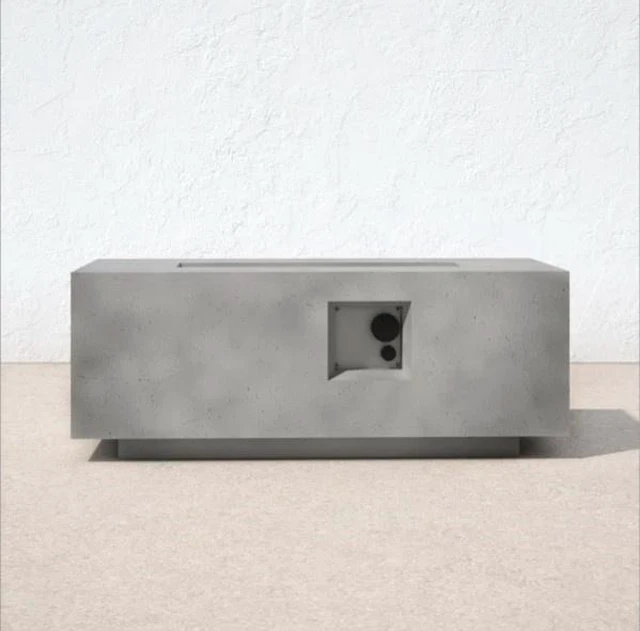 Main image of Concrete Propane Outdoor Fire Pit Table(Gray Concrete)