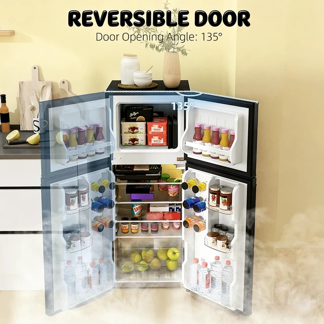 Alt view image 6 of 7 - Compact Refrigerator,Office Small Fridge,Convenient Refrigerator