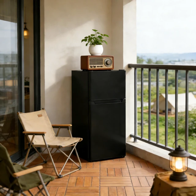 Alt view image 7 of 7 - Compact Refrigerator,Office Small Fridge,Convenient Refrigerator
