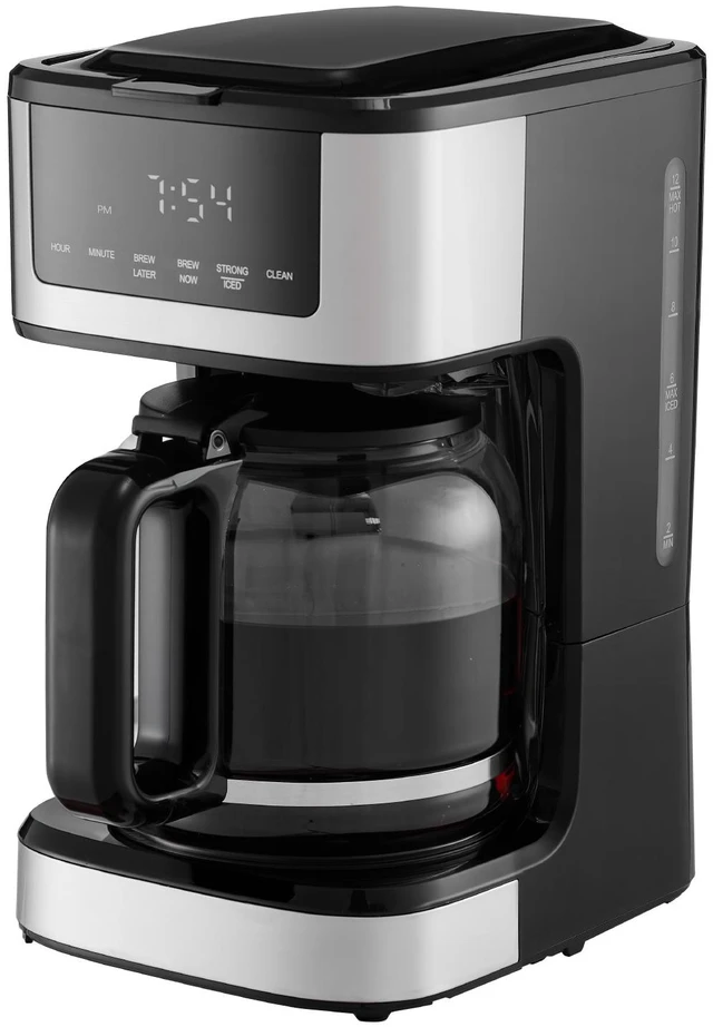 Main image of Programmable Coffee Maker, 12 Cup Programmable Drip Coffee Makers with Touch Screen, 4-Hour Keep Warm Coffee Makers Drips, 2 Brew Strengths Drip Coffee Machine for Home, 24-Hour Programmable