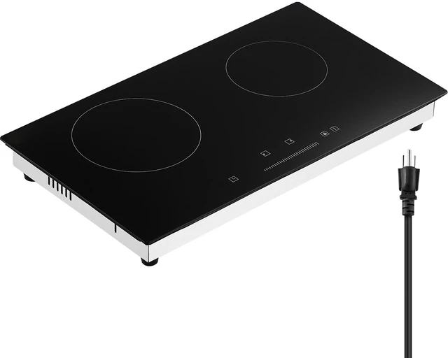 Main image of Built-in Electric Cooktop Radiant Ceramic Cooktop 2 Burners 23.6x13.3 inch