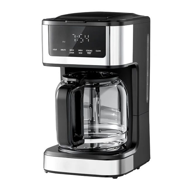Alt view image 6 of 7 - Programmable Coffee Maker, 12 Cup Programmable Drip Coffee Makers with Touch Screen, 4-Hour Keep Warm Coffee Makers Drips, 2 Brew Strengths Drip Coffee Machine for Home, 24-Hour Programmable
