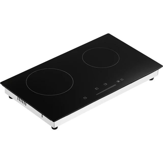 Alt view image 6 of 7 - Built-in Electric Cooktop Radiant Ceramic Cooktop 2 Burners 23.6x13.3 inch