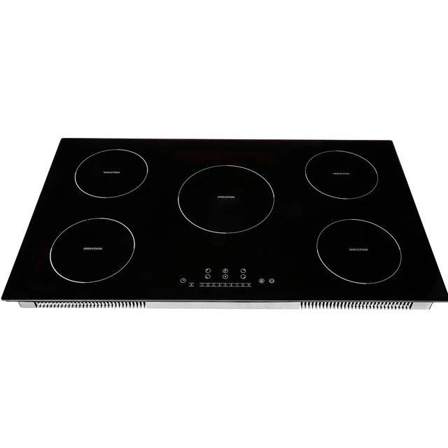 Alt view image 7 of 7 - Electric Cooktop, 5 Burners, 36'' Induction Stove Top, Built-in Magnetic Cooktop 9200W, 9 Heating Level Multifunctional Burner, LED Touch Screen w/ Child Lock & Over-Temperature Protection