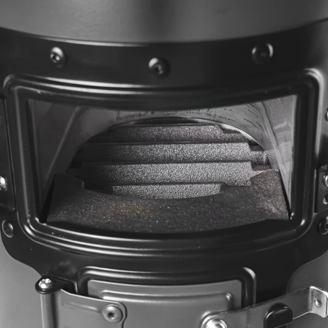 Alt view image 5 of 7 - Camping Rocket Stove, Wood Burning Portable Rocket Stove with Carrying Bag for Backpacking, SPCC Steel, Double Door, Burn Twigs, Sticks or Charcoals for Outdoor Cooking, Backyard, Camp Cooking