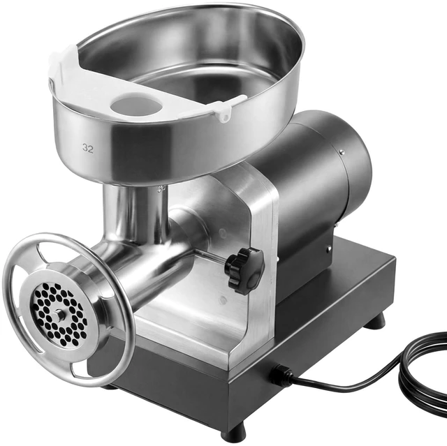 Main image of Commercial Meat Grinder, 21 Lbs/Min Capacity, #32 Electric Meat Mincer with 3 Plates, 3 Sausage Stuff Tubes, 1100W/1.5HP Stainless Steel Sausage Maker for Home Kitchens & Restaurants, ETL Listed