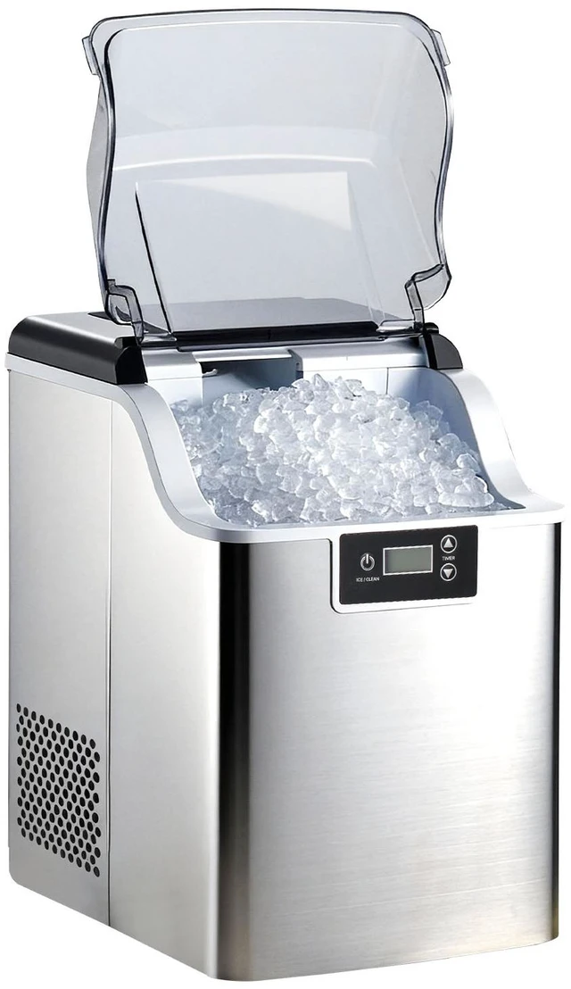 Main image of Countertop Ice Maker, 44 lbs per Day, Self-Cleaning Portable Machine with Scoop, 4 lbs Ice-Storage Basket, Nugget Ice-Making Machine with Chewable Ices for Home, Kitchen, Office, Bar & Party