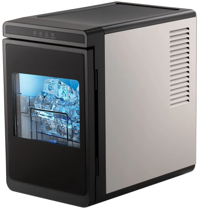 Main image of Countertop Ice Maker, 22 lbs per Day, Self-Cleaning Portable Machine with Tong, Drawer-Style Ice Access, Ice-Making Machine with Large Square Cubes, for Home, Kitchen, Office, Bar & Party