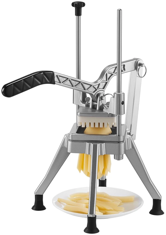 Main image of French Fry Cutter, 1/2" Blade Commercial Vegetable Chopper, Lever-Action Vegetable Dicer with Ergonomic Handle, Stainless Steel Potato Slicer for Thick Cut Fries, Onion, Carrots, Bell Pepper