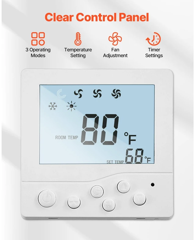 Alt view image 3 of 7 - RV Air Conditioner, 13500 BTU Non-Ducted Rooftop RV AC Unit, 65 dB Quiet Design, Including Air Distribution Box, Operation Panel and Installation Hardware, for Campers, Vans, Trailers, White