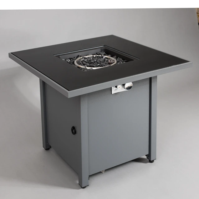 Alt view image 4 of 5 - 25" H x 30" W Steel Outdoor Fire Pit Table