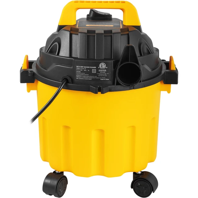Alt view image 4 of 7 - Wet Dry Vac, 2.6 Gallon, 2.5 Peak HP, 3 in 1 Shop Vacuum with Blowing Function, Portable with Attachments to Clean Floor, Upholstery, Gap, Car, ETL Listed, Yellow