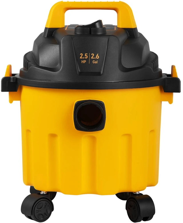 Main image of Wet Dry Vac, 2.6 Gallon, 2.5 Peak HP, 3 in 1 Shop Vacuum with Blowing Function, Portable with Attachments to Clean Floor, Upholstery, Gap, Car, ETL Listed, Yellow