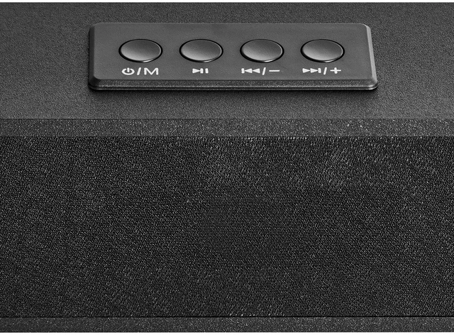 Alt view image 2 of 7 - Sound Bar for Smart TV, 2.0 Channel, 24-Inch Compact Soundbar TV Speakers for Projector, Bluetooth AUX Connection, Remote Control, Easy Setup, 80W Surround Sound System for PC Home Theater Audio