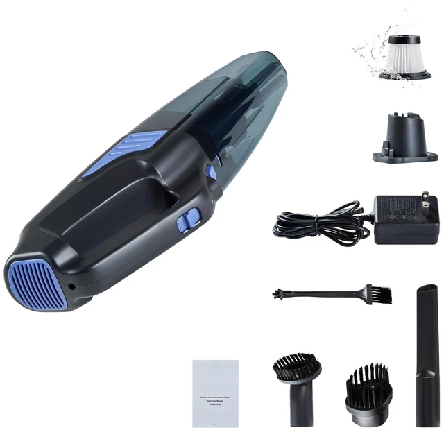 Main image of Handheld Vacuum, Portable Vacuum Cleaner Cordless with HEPA Filter and Brushes, Lightweight Hand Held Cleaner with Powerful Suction, for Car, Home, Office, Pet Hair