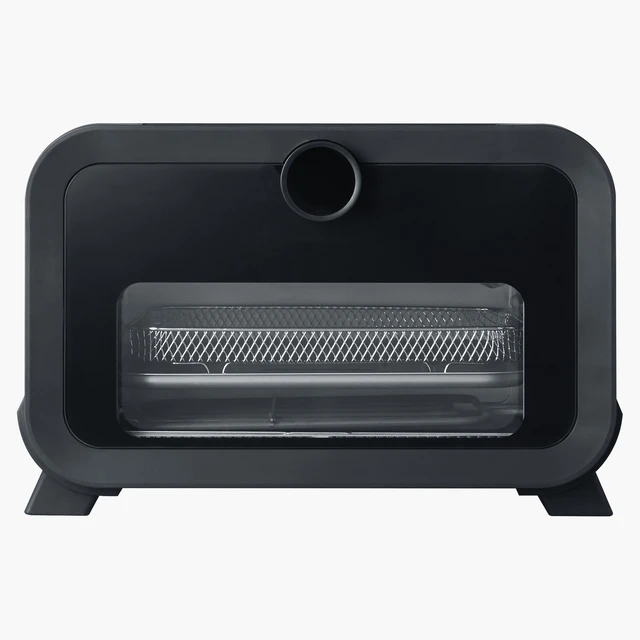 Alt view image 3 of 7 - Pizza Oven, 8 Presets Electric Pizza Ovens Air Fry Combo, 12-Inch Indoor Pizza Maker Smart Knob Control , 750°F Max Temp, IPX4 Waterproof Countertop Pizza Cooker w/Pizza Stone,Fry Basket