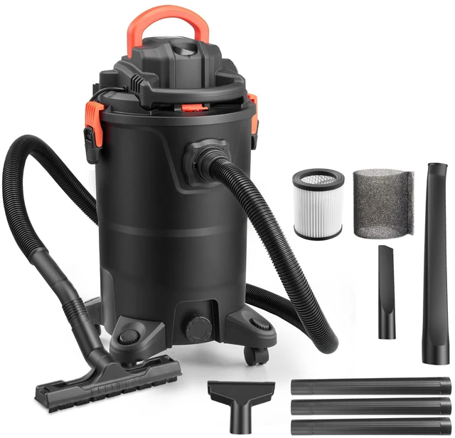 Main image of 3-in-1 Shop Vac, 8 Gallon Wet Dry Shop Vacuum, 4.5 Peak HP Portable Vacuum Cleaner with Blower, Dual-Filter, 1350W Input Power, 1.25in x 7ft Hose, 9.8ft Cord for Jobsite, Workshop, Garage, Home