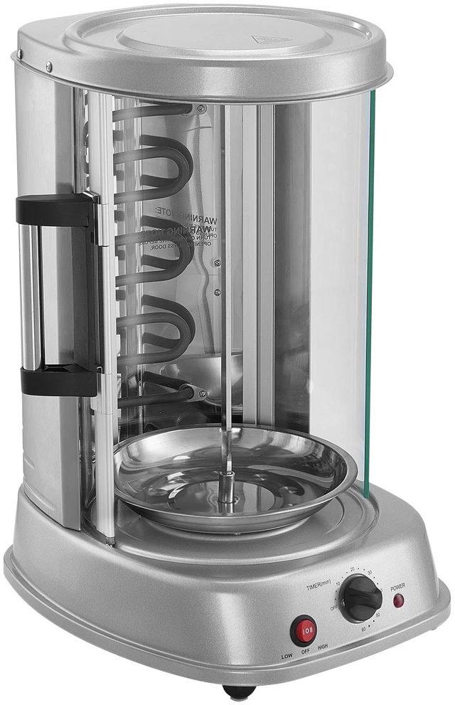Main image of Shawarma Grill Machine, Vertical Chicken Shawarma Cooker Machine Countertop, Electric Stainless Steel Broiler Gyro Rotisserie Oven Doner Kebab Machine, for Home Restaurant Kitchen Parties