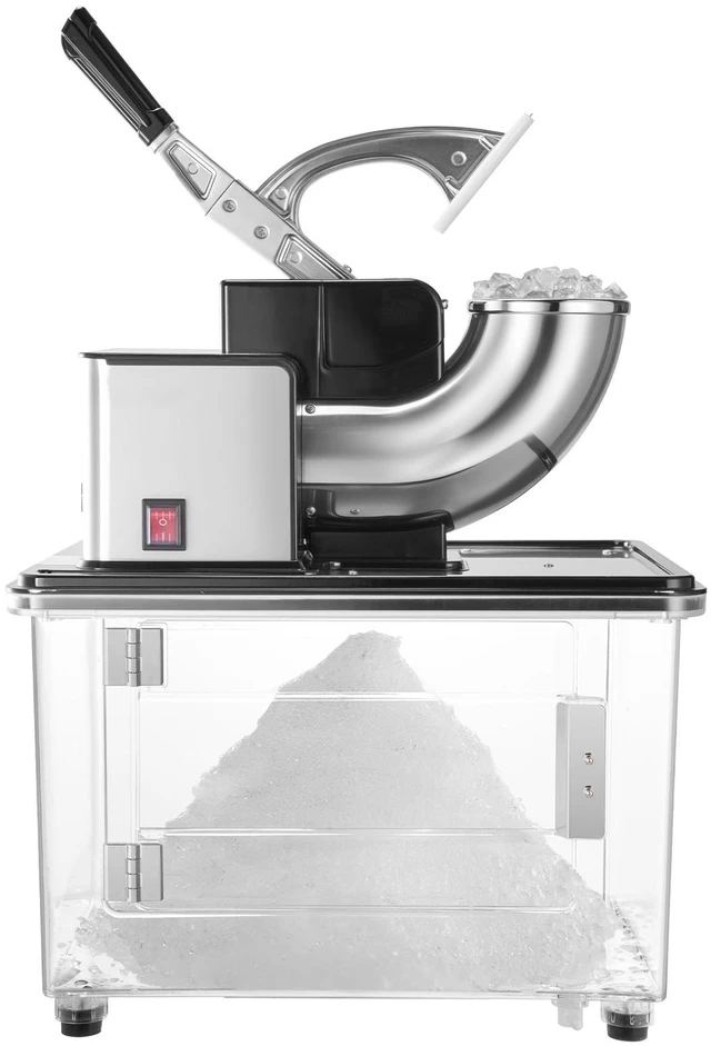 Main image of Commercial Ice Crusher 661LBS/H, 350W Electric Snow Cone Machine with 4 Blades, 2000RPM Stainless Steel Shaved Ice Machine with 11 Gal Crushed-Ice Box, for Family Restaurants Bars, Black