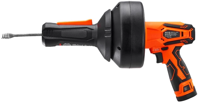 Main image of 12V Electric Drain Auger, 25FT Cordless Plumbing Snake Auto Feed, Pipeline Snake Drain Clog Remover with Power Drill for 3/4"-2" Pipes, 2.0Ah Battery and Charger Included