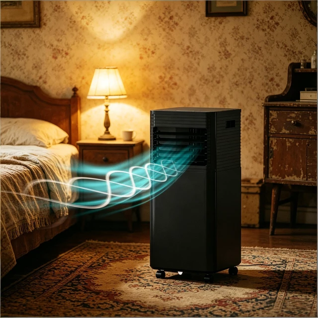 Alt view image 4 of 7 - Modern Air Conditioner,Mobile Air Conditioner with wheels,Home Air Conditioner