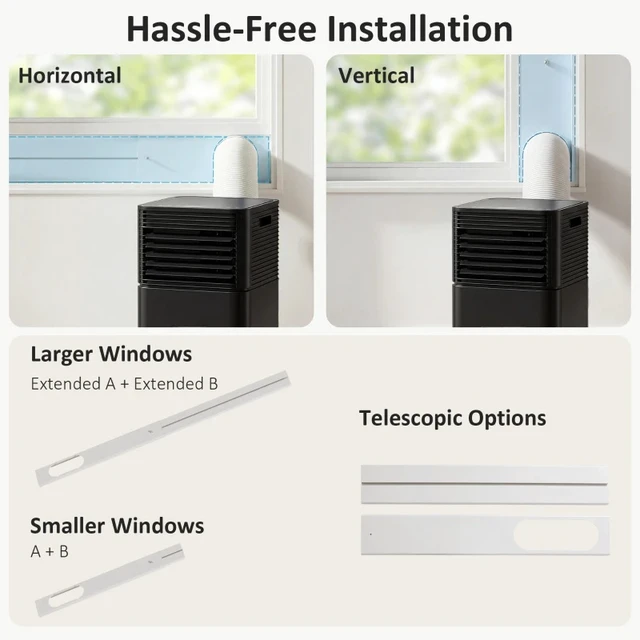 Alt view image 7 of 7 - Modern Air Conditioner,Mobile Air Conditioner with wheels,Home Air Conditioner