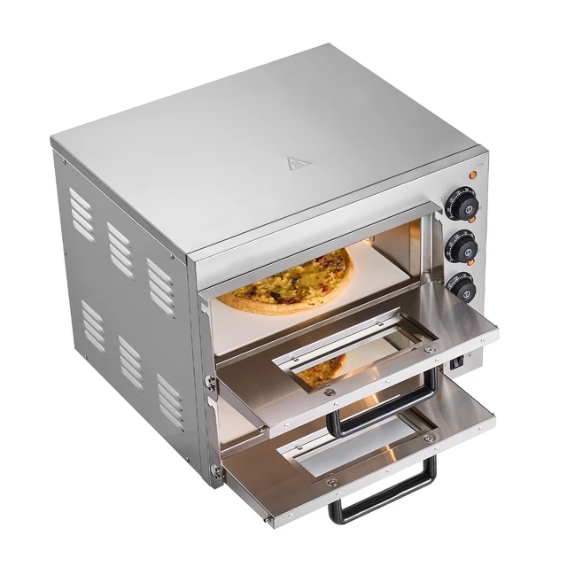 Alt view image 2 of 7 - Commercial Countertop Pizza Oven Electric Pizza Oven for 14" Pizza Indoor
