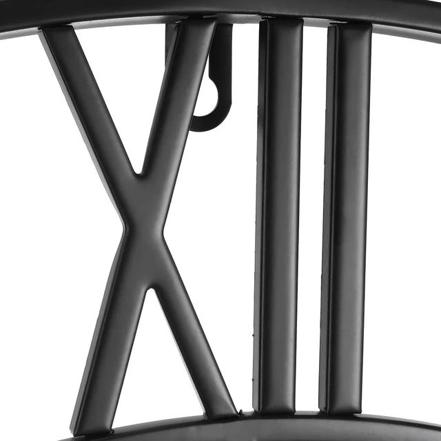 Alt view image 5 of 6 - Wall Clock Alarm Clock 24 in Roman Numerals Battery Operated Silent Clocks for Living Room