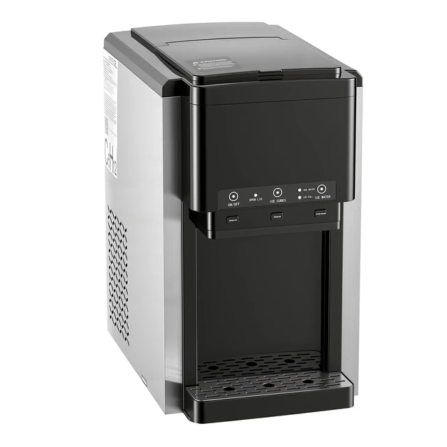Alt view image 7 of 7 - Water Dispenser with Ice Maker, 3-in-1 Countertop Water Dispenser, 35 LBS/24H, 12 Cubes/7 Min Fast Ice Making with 4 LBS Storage, Bullet/Crushed Ices & Cold-Water, for Home, Kitchen, Party