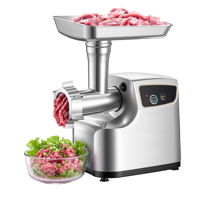 Alt view image 2 of 7 - Electric Meat Grinder, 5 Lbs/Min Capacity, #8 Meat Mincer with 3 Grinding Plates, 3 Sausage Stuffing Tubes & Kubbe Kit, 700W/0.77HP Sausage Stuffer Maker for Home Kitchens, ETL Listed