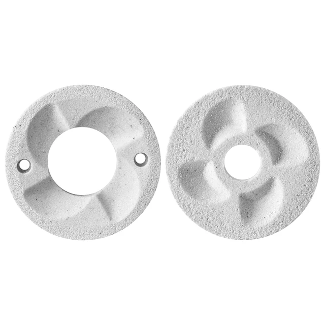 Alt view image 3 of 7 - 2PCS Grinding Sheets for Electric Grain Mill Grinder, Marble Dry & Wet Grinding Discs, Replacement Grinding Plates Compatible with GM-002 Corn Spice Mill Grinder