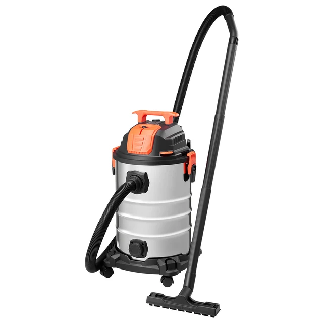 Alt view image 3 of 7 - Shop Vac, 8 Gallon Wet Dry Shop Vacuum, 6 Peak HP with One-Button Self-Cleaning, Dual-Filter, 900W Input Power, 1.25in x 7ft Hose, 9.8ft Cord, Metal Tank for Jobsite, Workshop, Garage, Home