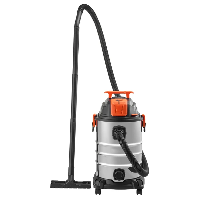 Alt view image 4 of 7 - Shop Vac, 8 Gallon Wet Dry Shop Vacuum, 6 Peak HP with One-Button Self-Cleaning, Dual-Filter, 900W Input Power, 1.25in x 7ft Hose, 9.8ft Cord, Metal Tank for Jobsite, Workshop, Garage, Home
