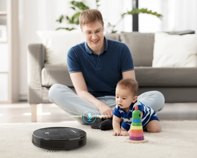 Alt view image 4 of 6 - Geek Smart Robot Vacuum Cleaner G6, Ultra-Thin, 1800Pa Strong Suction, Automatic Self-Charging, Wi-Fi Connectivity, App Control, Custom Cleaning, 100mins Run Time(Ban on Amazon)