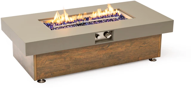 Main image of 48_inch Iron Fire Pit Table with Wood Grain