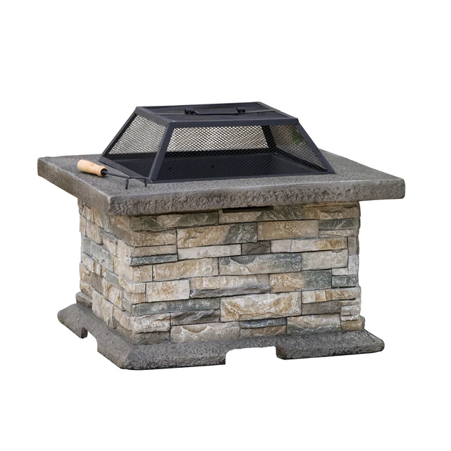 Alt view image 3 of 7 - 28" SQUARE MGO FIRE PIT