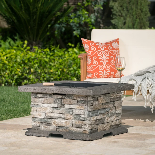 Alt view image 5 of 7 - 28" SQUARE MGO FIRE PIT