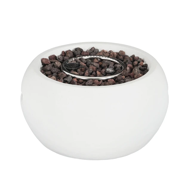 Alt view image 7 of 7 - Patio MGO Propane Fire Pit, 40, 000BTU, White (Tank Cover Not Provided)
