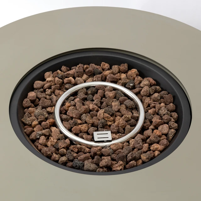 Alt view image 7 of 7 - 36_inch Round Iron Fire Pit Table