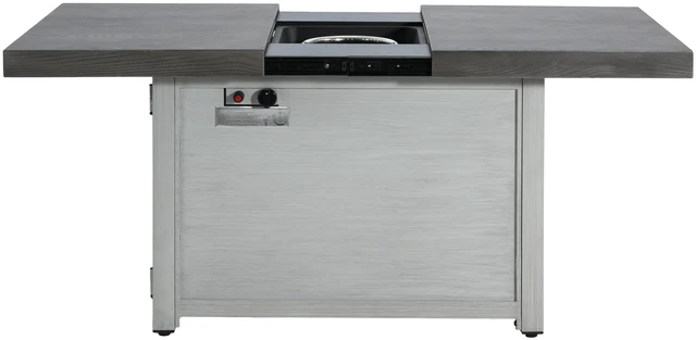 Main image of Extendable Rectangle Aluminum Alloy Fire Pit Table, 50,000BTU