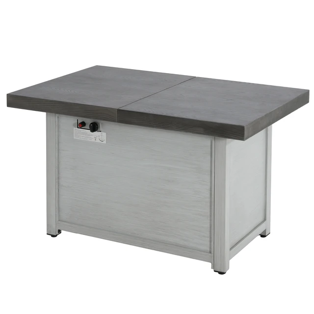 Alt view image 5 of 6 - Extendable Rectangle Aluminum Alloy Fire Pit Table, 50,000BTU