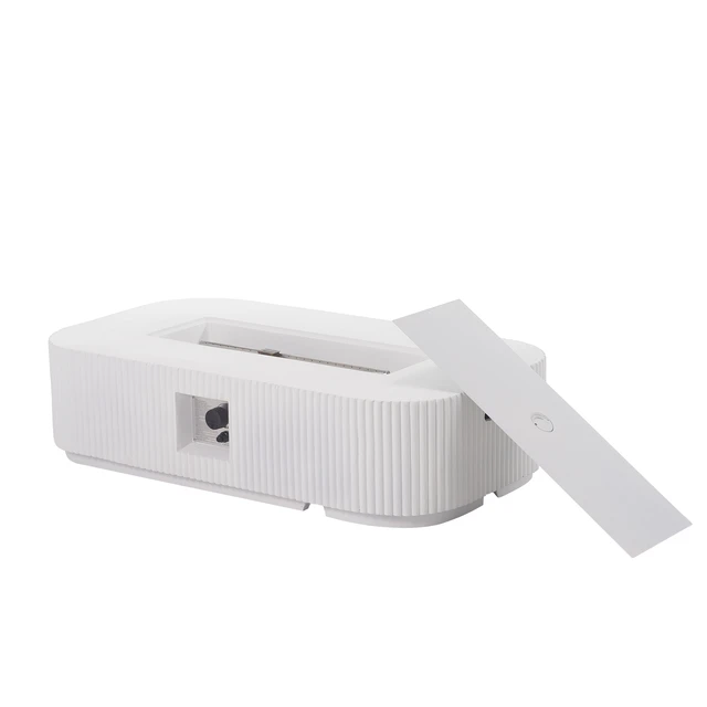 Alt view image 7 of 7 - Outdoor 48.2" Rectangular MgO Fire Pit White - 50,000 BTU (Tank Cover not Included)